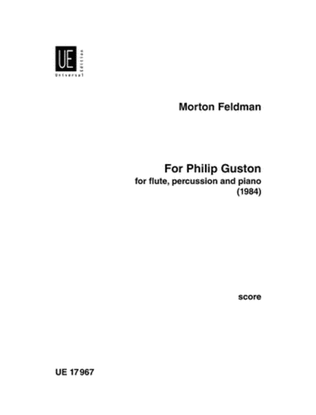 Book cover for For Philip Guston Score(Spec