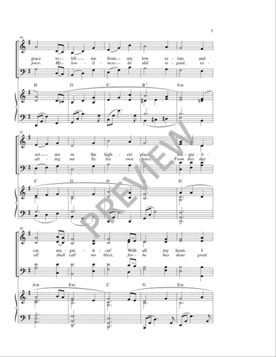 Canticle of Mary 4-Part scores gallery preview page 4