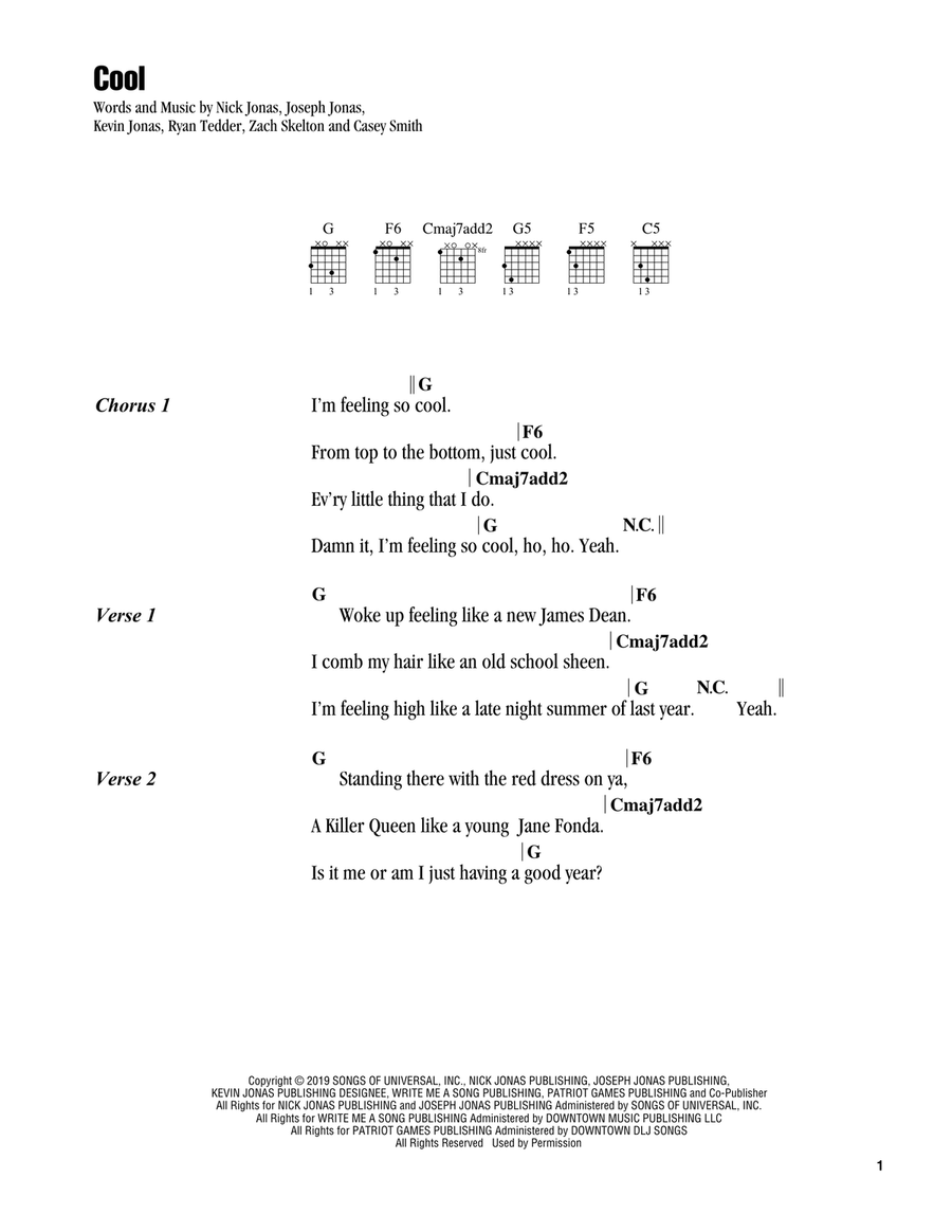 Cool Acoustic Guitar scores gallery preview page 1