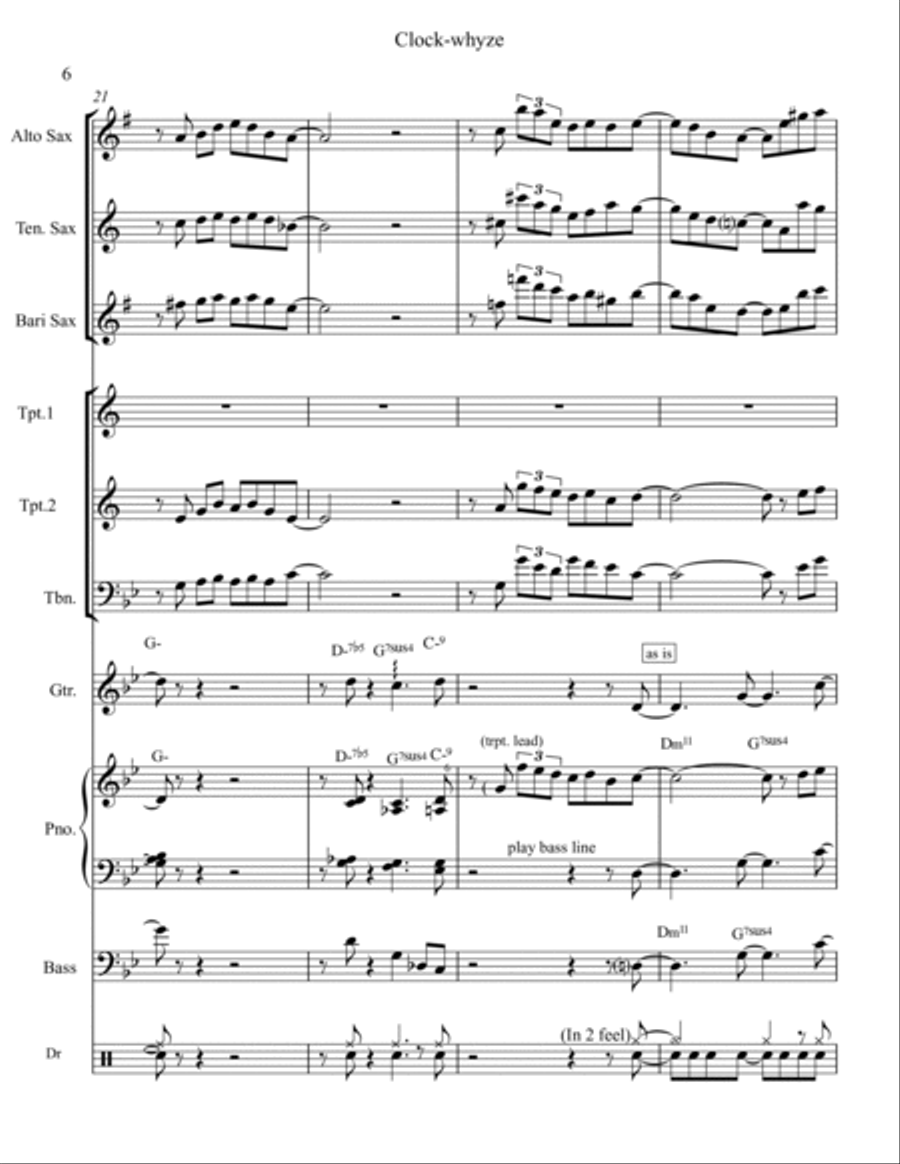 Clock-whyze Clock-whyze Large Ensemble scores gallery preview page 6