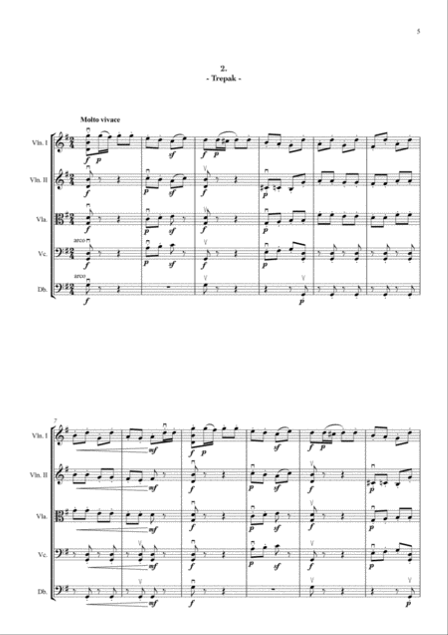 The Little Nutcracker Suite, by Tchaikovsky String Orchestra scores gallery preview page 5