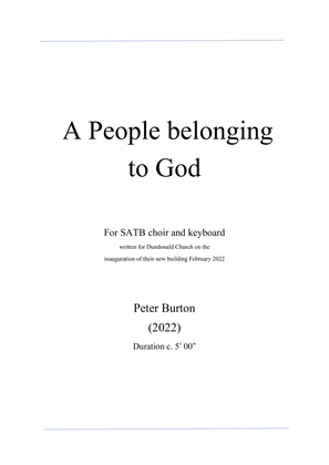 A people belonging to God