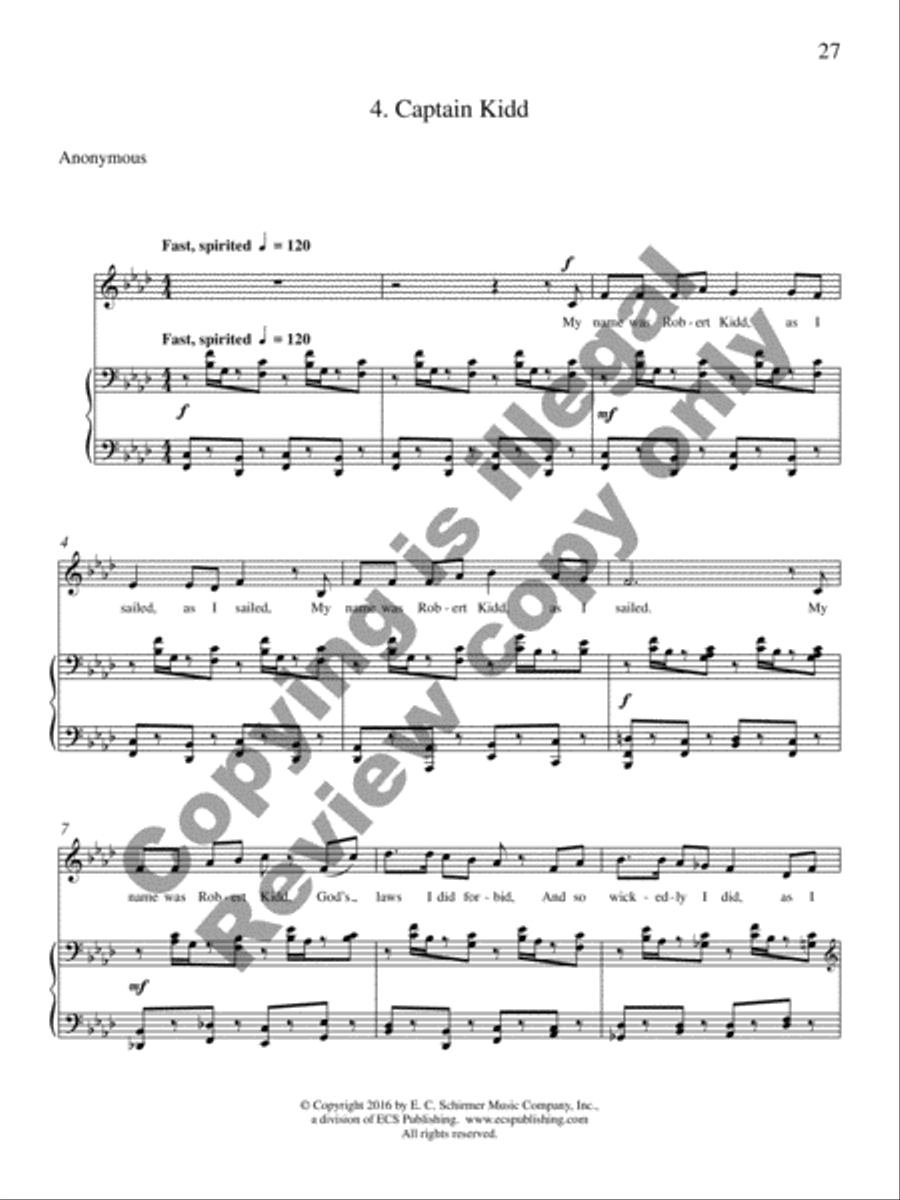 American Death Ballads (Piano/Vocal Score) Medium Voice scores gallery preview page 39