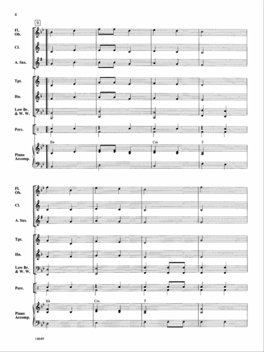 Bell Canyon March: Score Concert Band scores gallery preview page 2