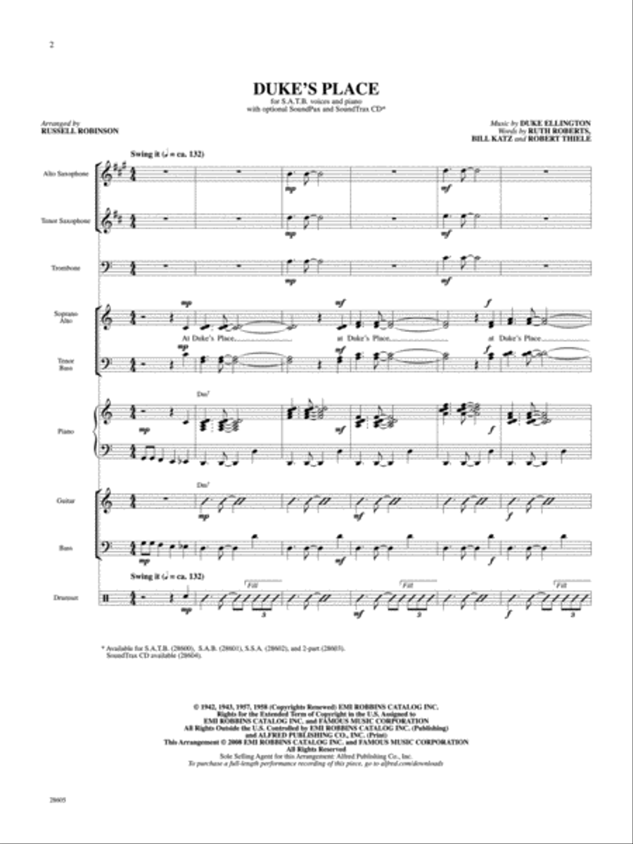 Duke's Place Choir scores gallery preview page 3
