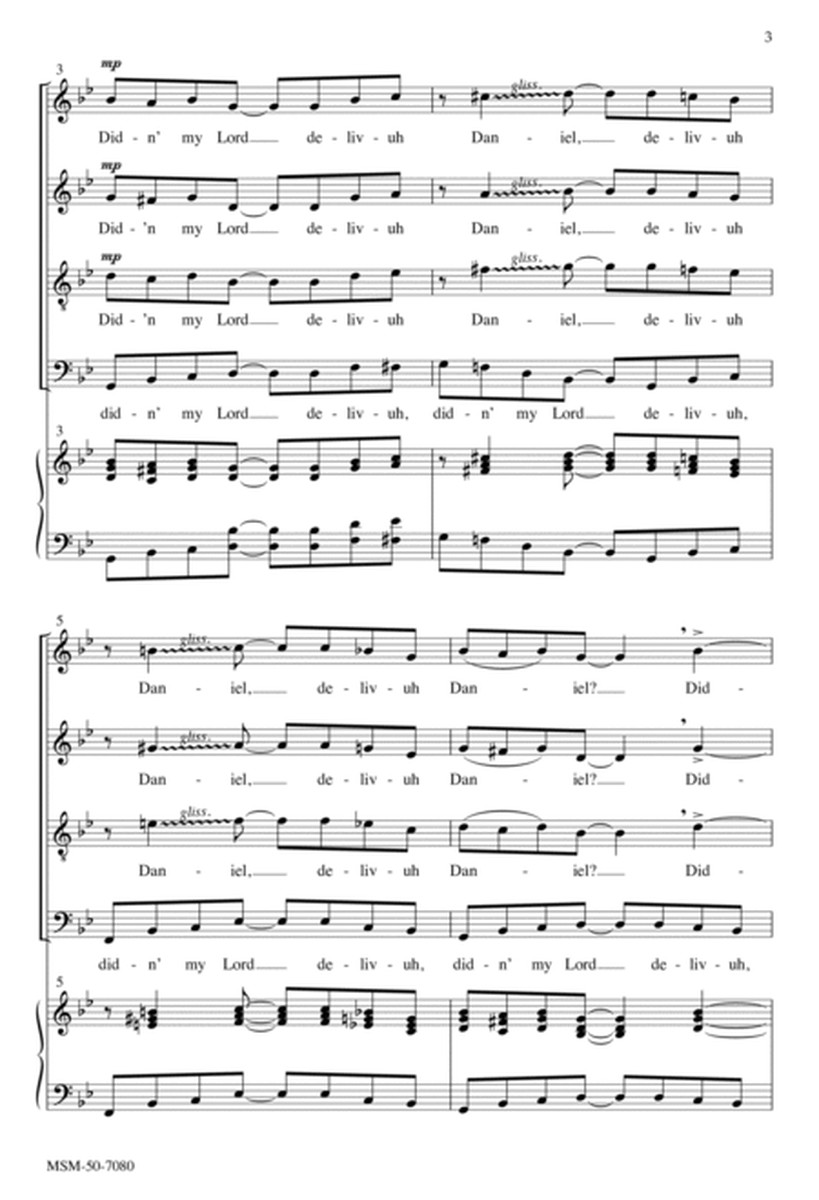 Didn' My Lord Delivuh Daniel? (Downloadable Choral Score)