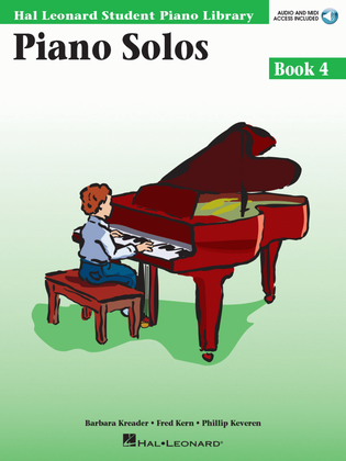 Book cover for Piano Solos Book 4 - Book with Online Audio