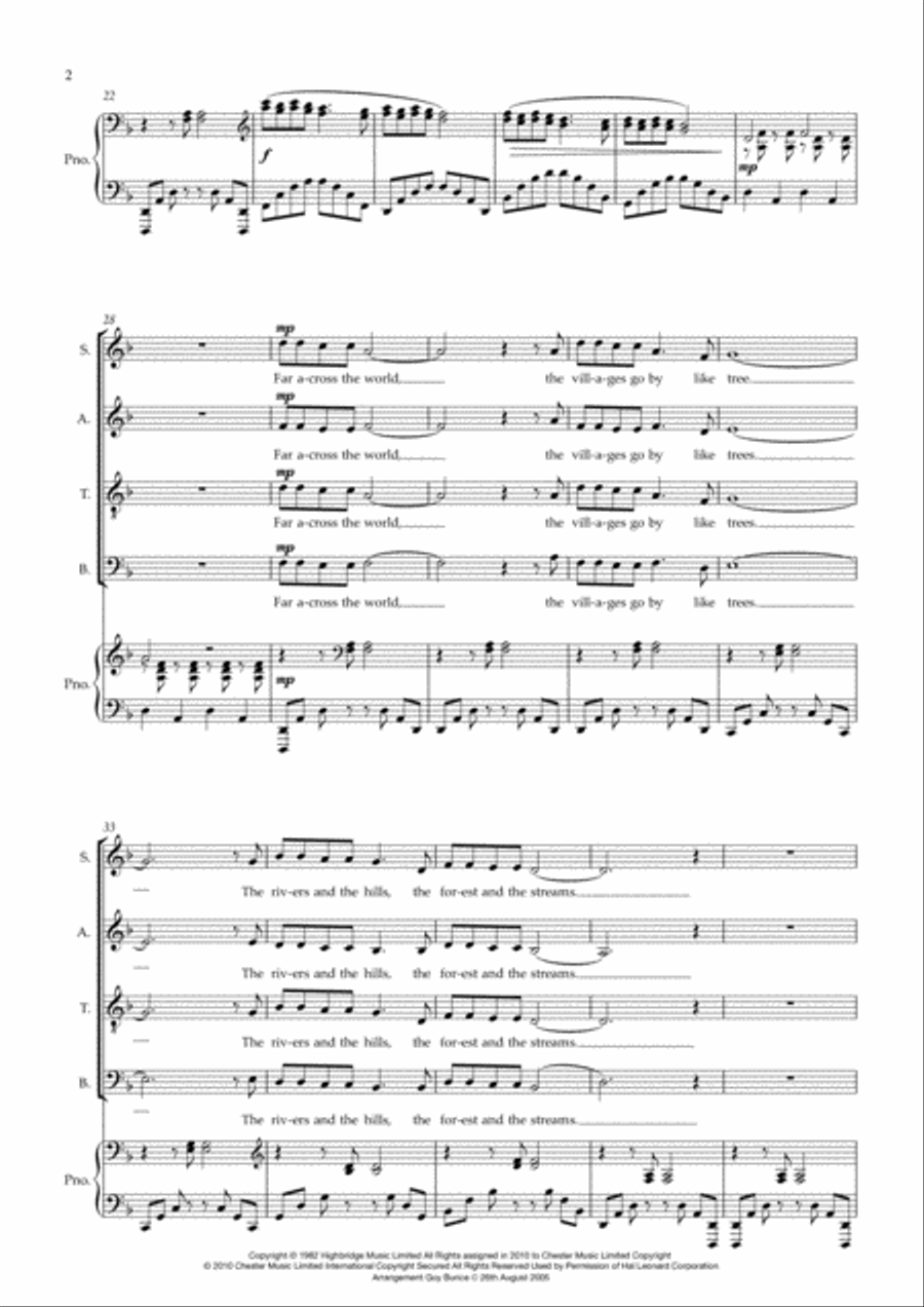 Walking In The Air 4-Part scores gallery preview page 2