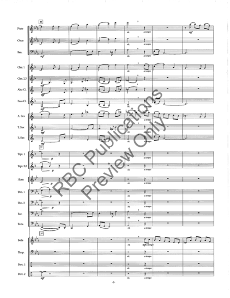 Celtic Ballad Celtic Ballad Concert Band scores gallery preview page 9