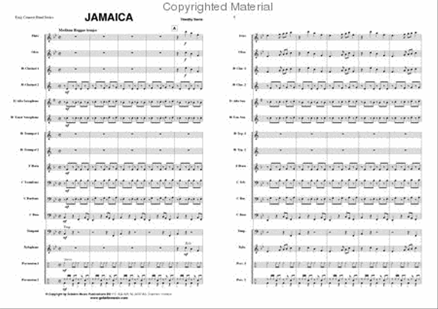 Jamaica Concert Band scores gallery preview page 2