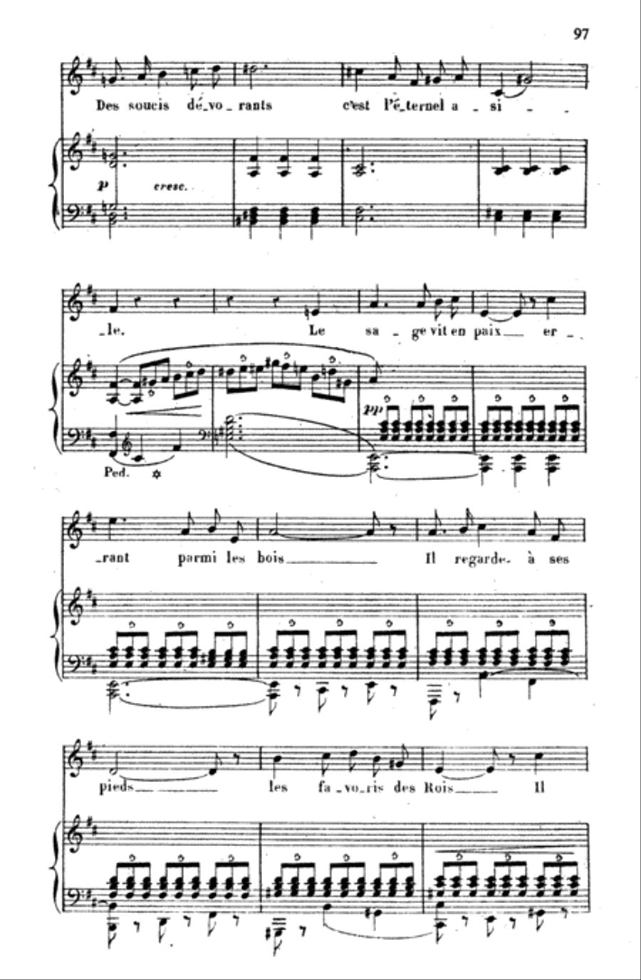 Gounod: Songs, Volume I, Medium Voice (French) Medium Voice scores gallery preview page 2