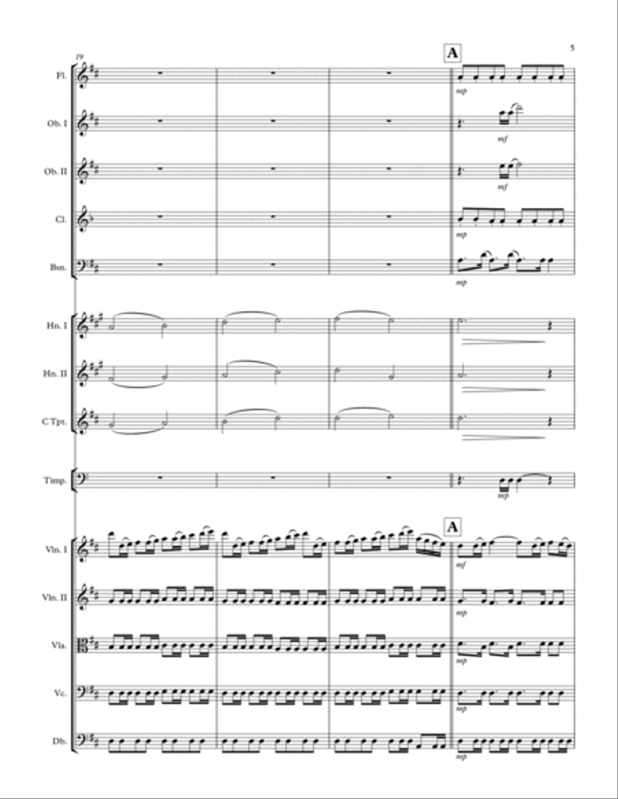 Waves of Feeling Full Orchestra scores gallery preview page 5