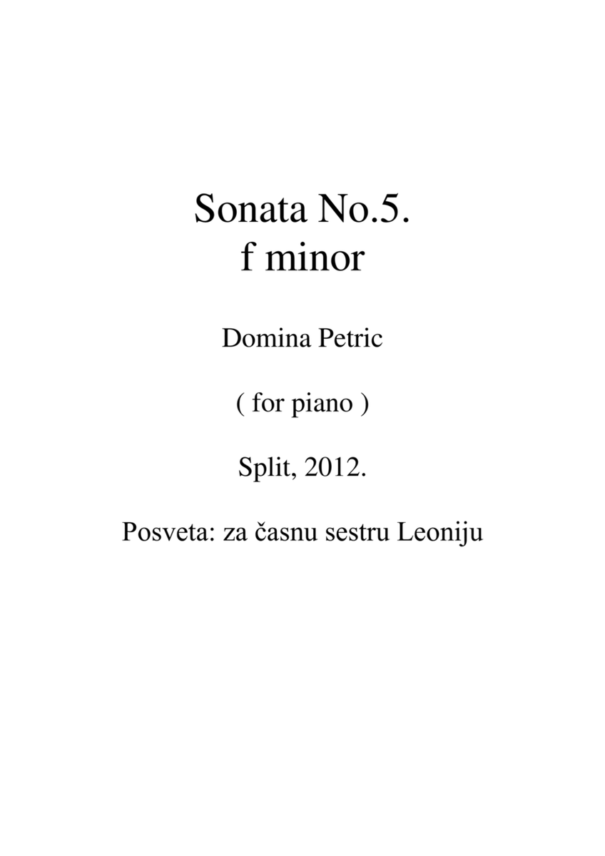 Sonata f minor image number null
