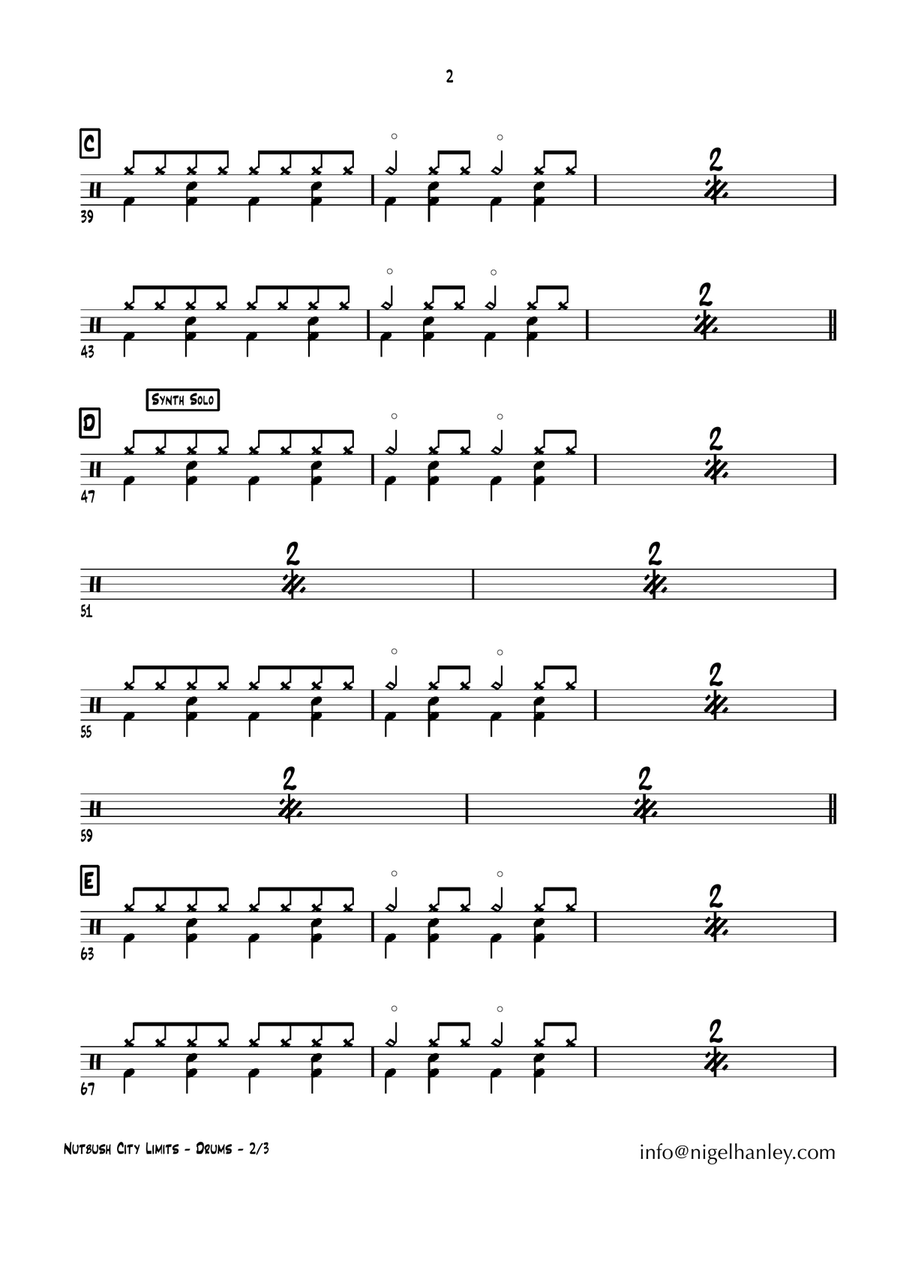 Nutbush City Limits Jazz Ensemble scores gallery preview page 3