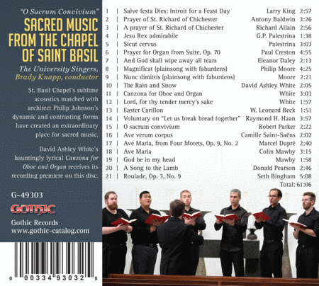 O Sacrum Convivium - Sacred Music from the Chapel of Saint Basil
