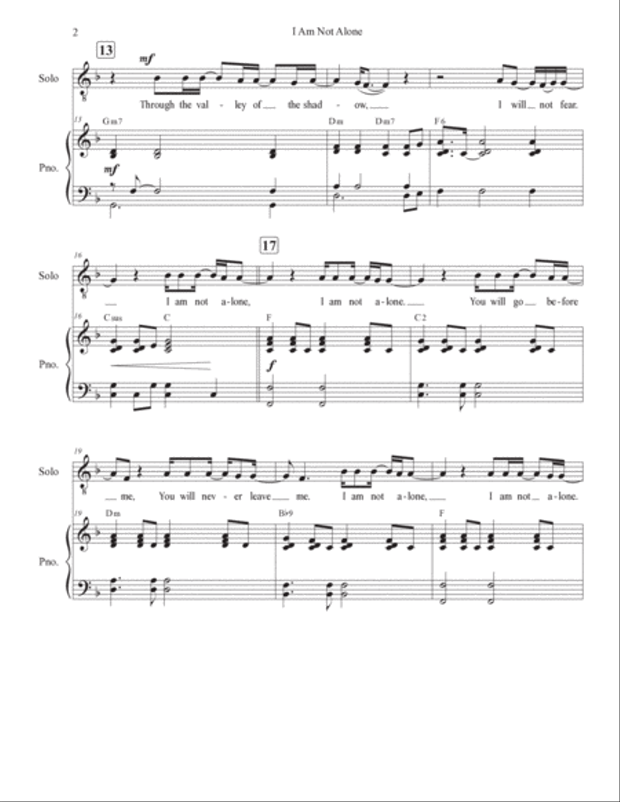 I Am Not Alone 3-Part scores gallery preview page 2