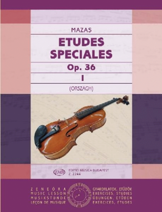Book cover for Etudes spéciales I op. 36