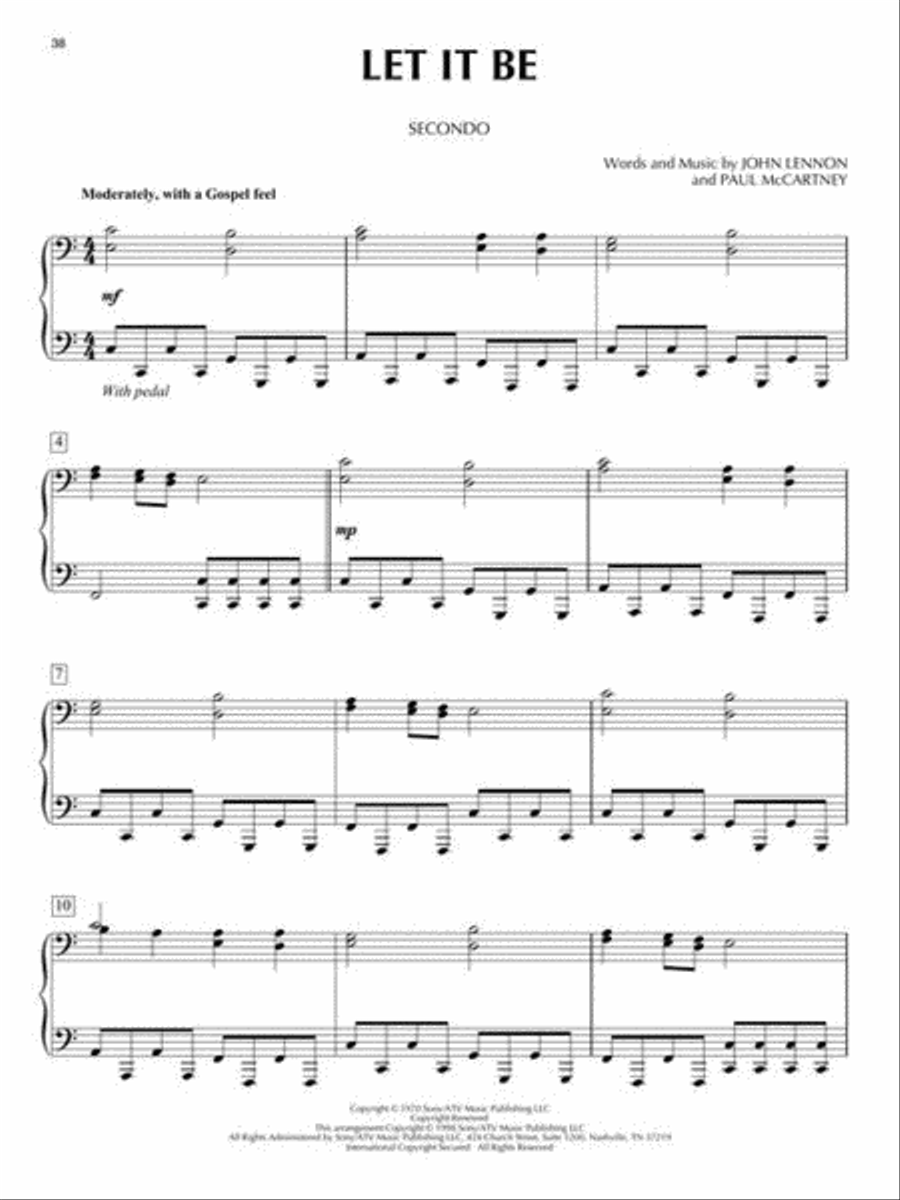 The Beatles The Beatles 1 Piano, 4-Hands scores gallery preview page 5