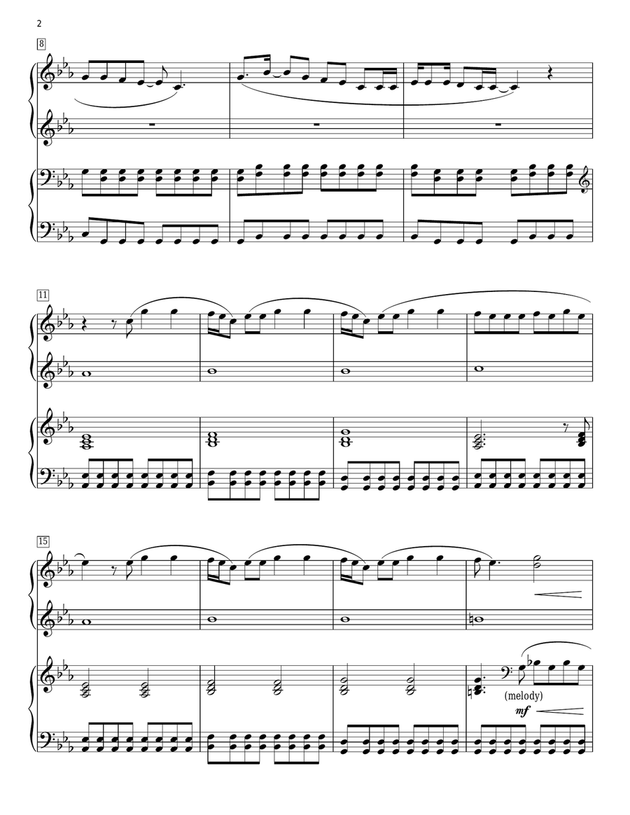 Rolling In The Deep Piano Duet scores gallery preview page 2