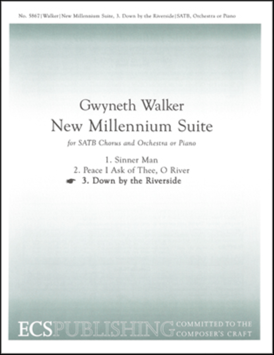 New Millennium Suite: 3. Down by the Riverside 4-Part scores gallery preview page 1