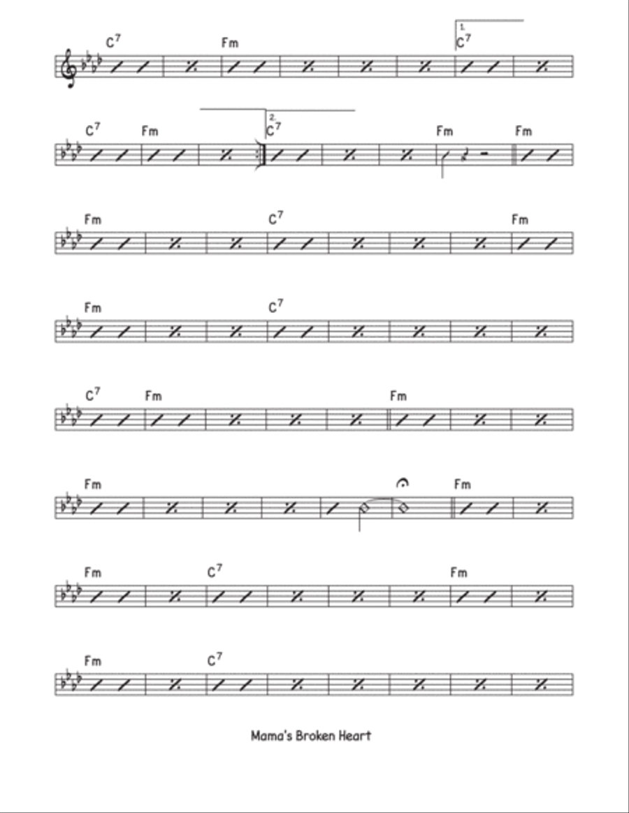 Mama's Broken Heart Piano scores gallery preview page 2