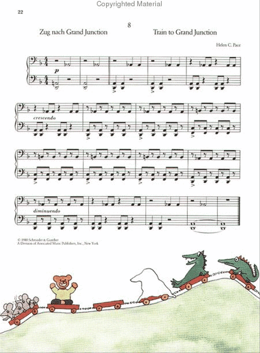 The Four-Handed Keyboard Crocodile Easy Piano scores gallery preview page 4