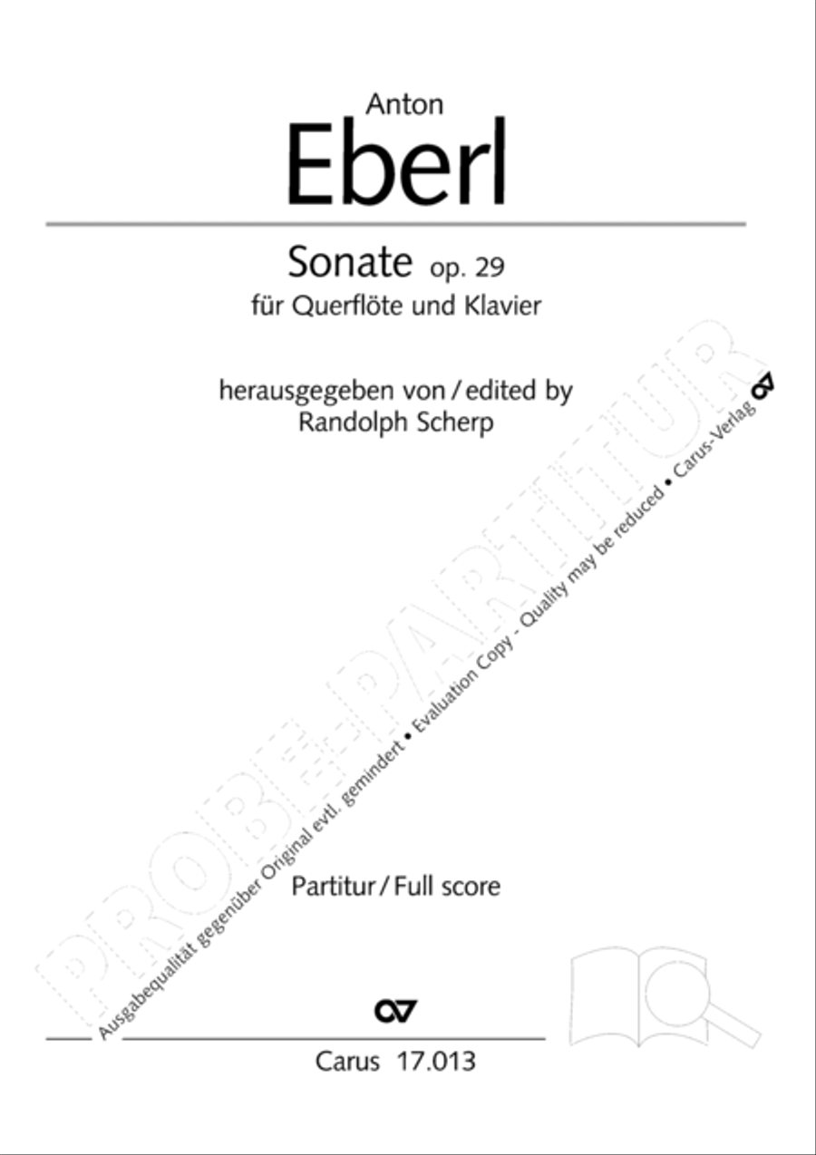 Sonate fur Querflote und Klavier Flute Solo scores gallery preview page 2