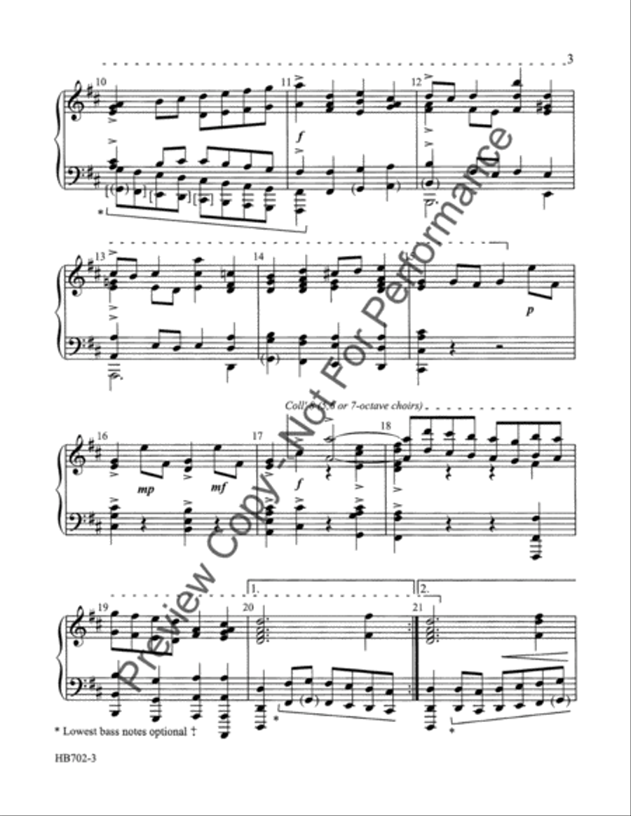 Bourree (revised) Handbell Choir scores gallery preview page 4