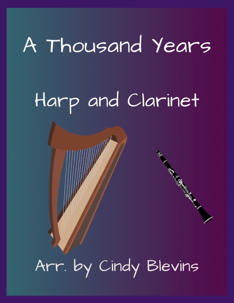 A Thousand Years A Thousand Years Clarinet scores gallery preview page 1