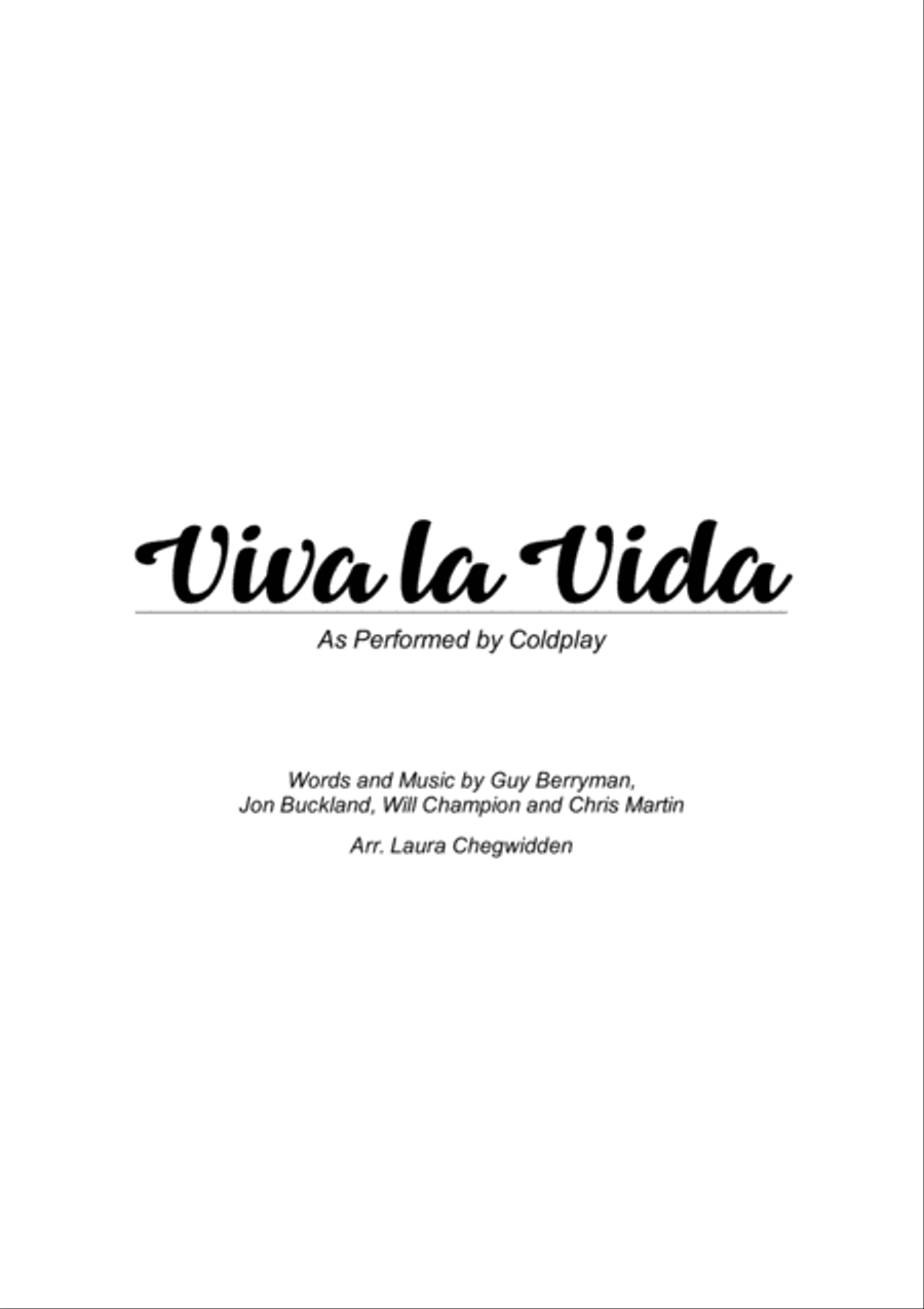 Viva La Vida String Trio scores gallery preview page 1