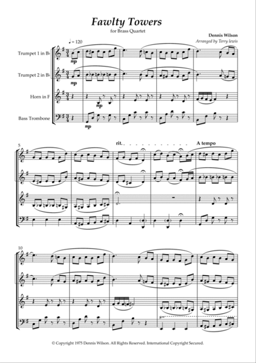 Fawlty Towers Fawlty Towers Brass Ensemble scores gallery preview page 2