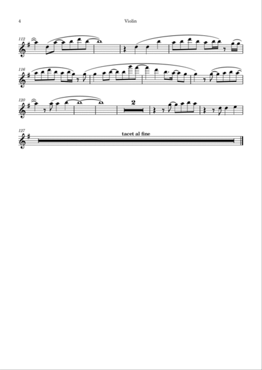 Gurenge Violin Solo scores gallery preview page 4