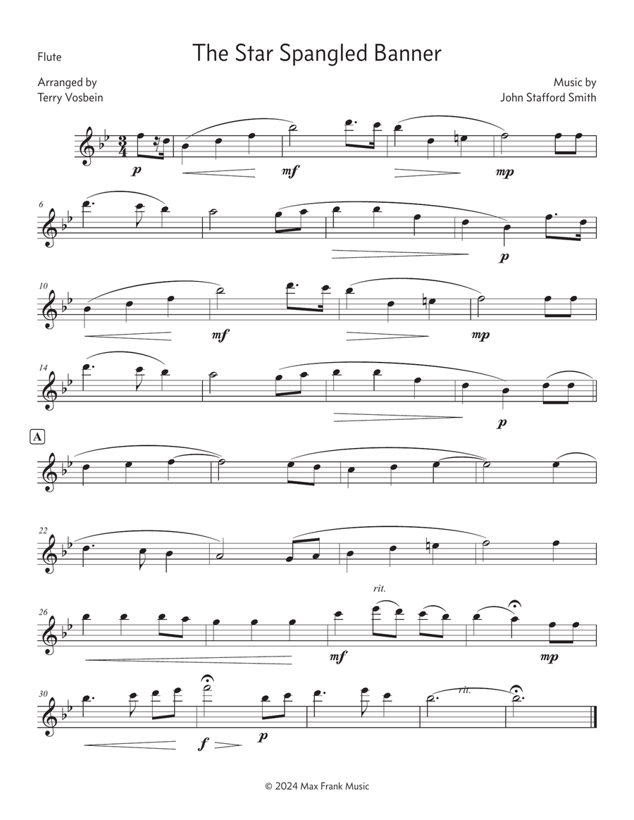 The Star Spangled Banner The Star Spangled Banner Woodwind Quintet scores gallery preview page 4