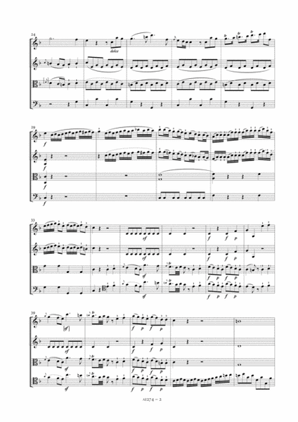 String Quartet in F major, Op. 10, No. 4 - Score Only