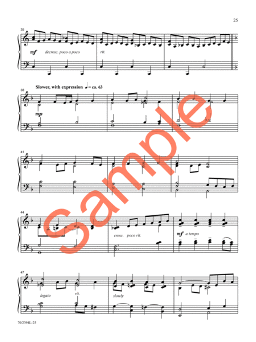 Refreshing Piano Solo scores gallery preview page 21