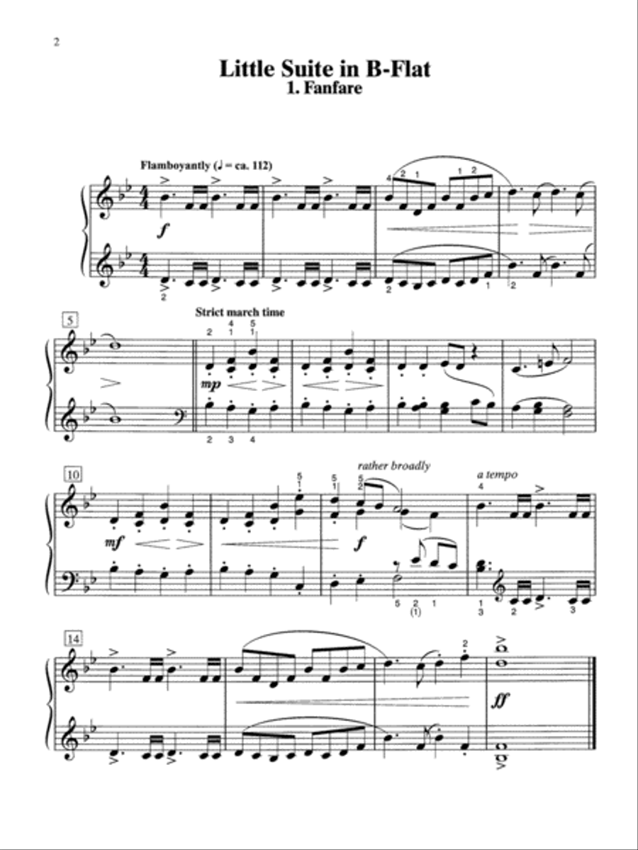 Fanfare and Other Courtly Scenes in Baroque Style Piano Solo scores gallery preview page 3
