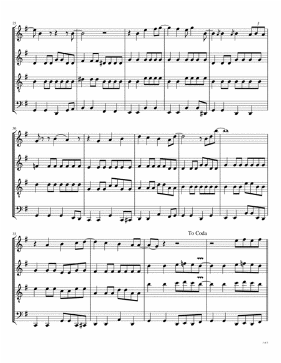 I Should Have Known Better Woodwind Quartet scores gallery preview page 4