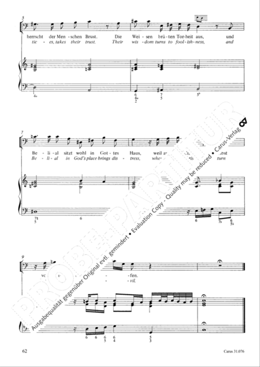 The heavens are telling the Father's glory (Die Himmel erzahlen die Ehre Gottes) 4-Part scores gallery preview page 63