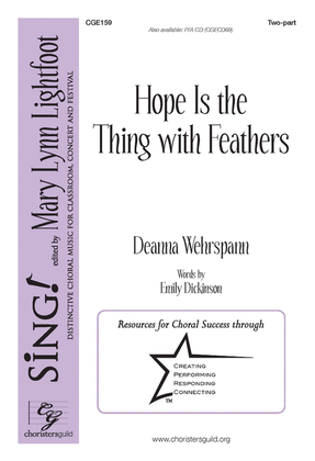Book cover for Hope Is the Thing with Feathers
