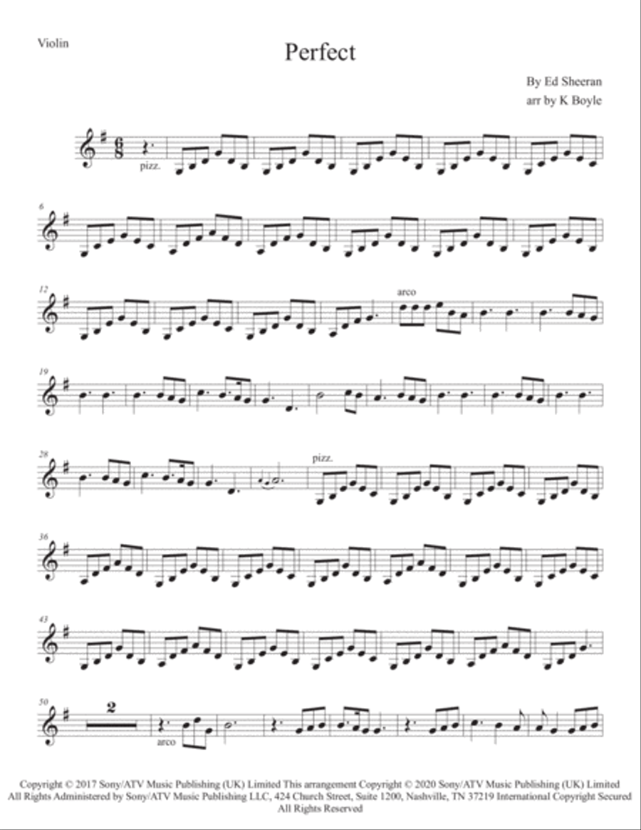 Perfect Perfect String Duet scores gallery preview page 4