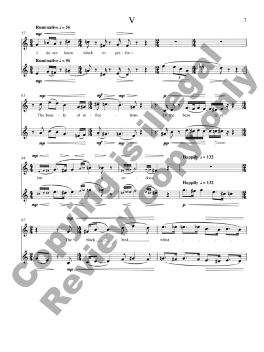 Thirteen Ways of Looking at a Blackbird Alto Saxophone scores gallery preview page 8