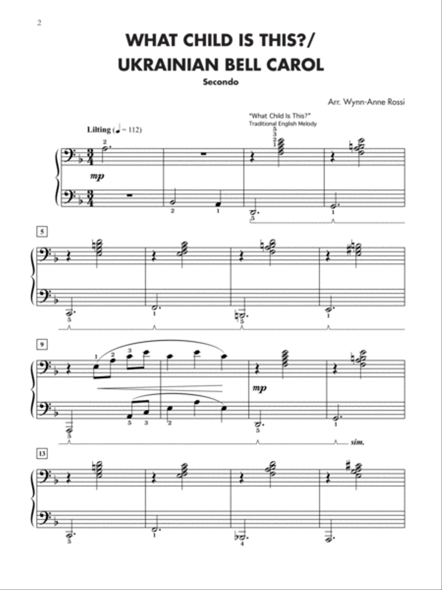 Christmas Medleys for Two, 1-3 (Value Pack) Piano Method scores gallery preview page 10