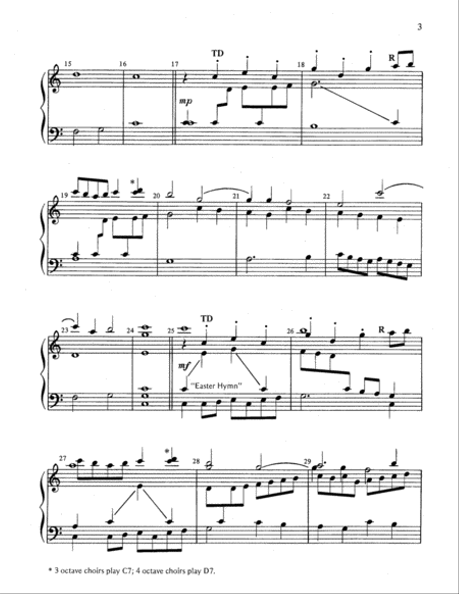 Alleluia Passacaglia 5-Octaves scores gallery preview page 3