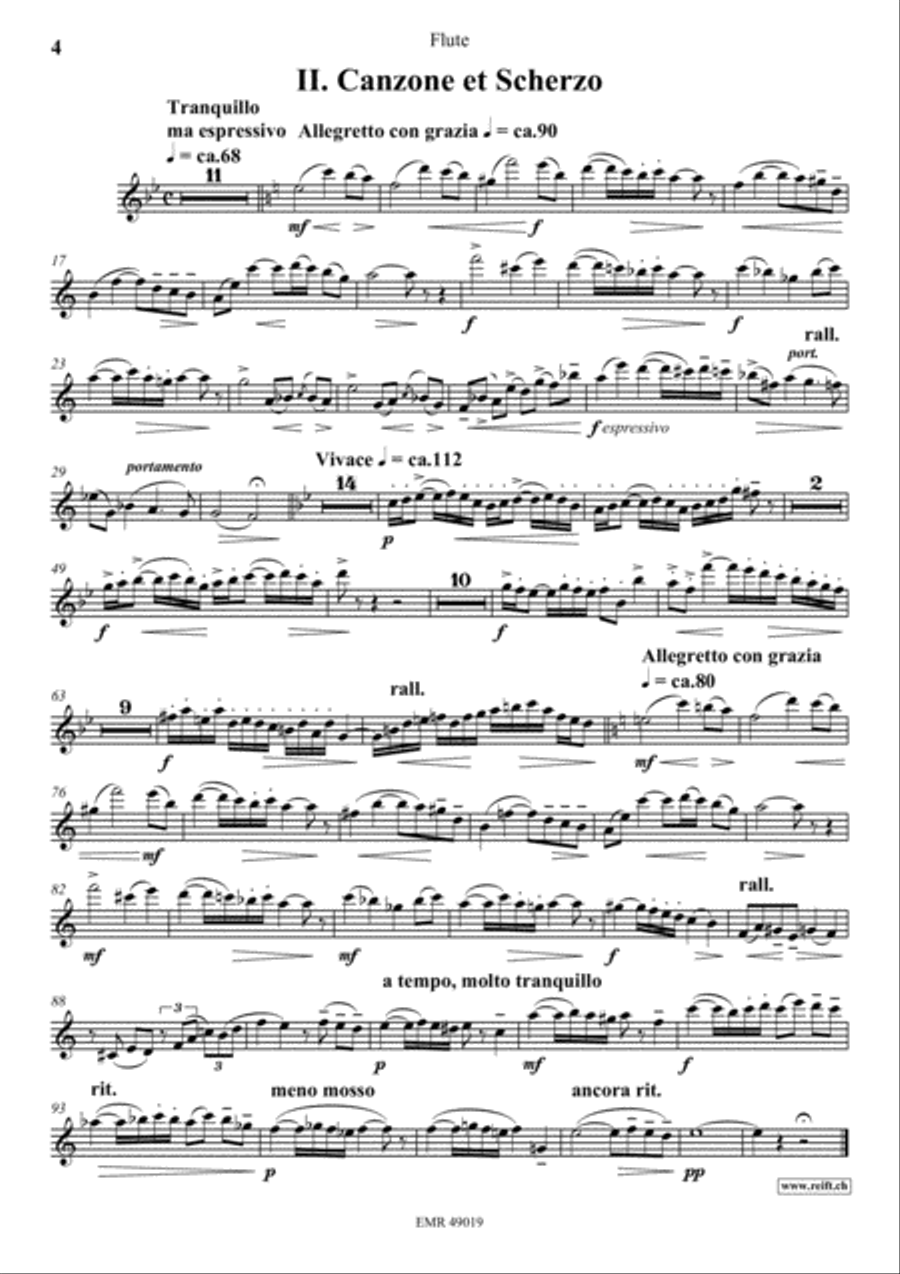 Concertino Flute Solo scores gallery preview page 5