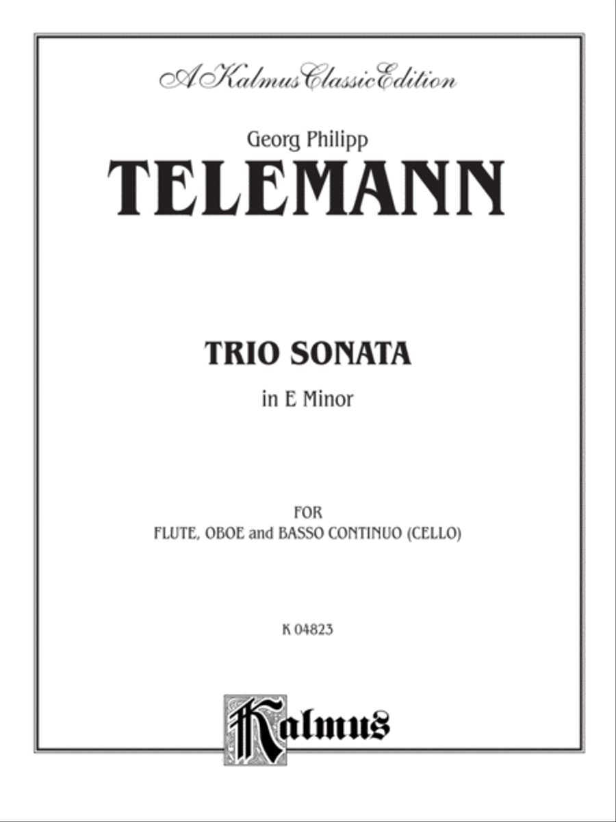 Trio Sonata in E Minor Small Ensemble scores gallery preview page 2