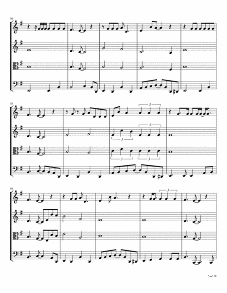 Private Dancer String Quartet scores gallery preview page 6