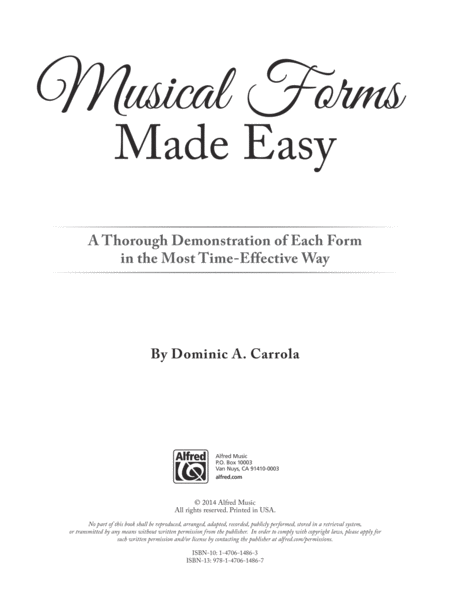 Musical Forms Made Easy image number null