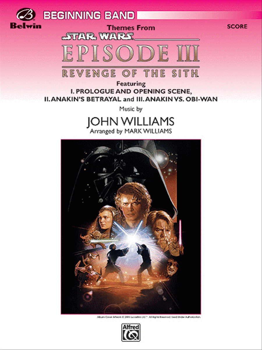Themes from Star Wars: Episode III Revenge of the Sith Concert Band scores gallery preview page 1