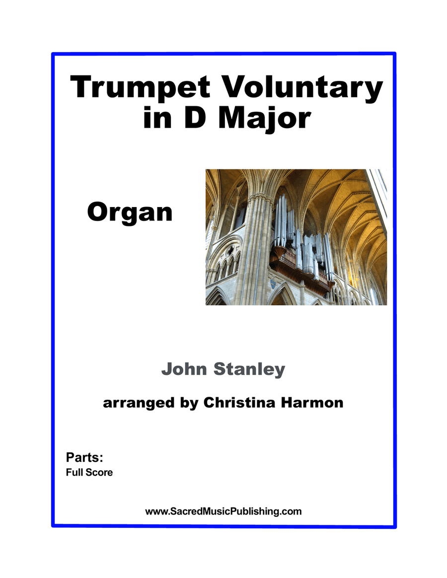 Stanley -Trumpet Voluntary in D Major - Organ Trumpet scores gallery preview page 1
