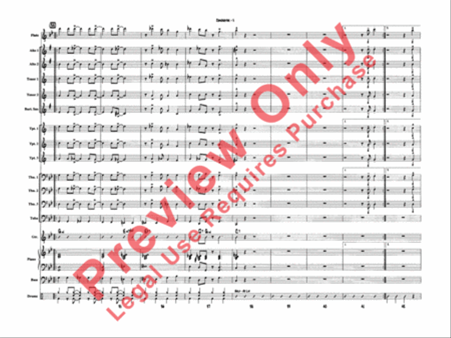 It Don't Mean a Thing (If It Ain't Got That Swing) Jazz Ensemble scores gallery preview page 8